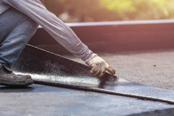 Professional Basement Waterproofing technician working in Marion, OH